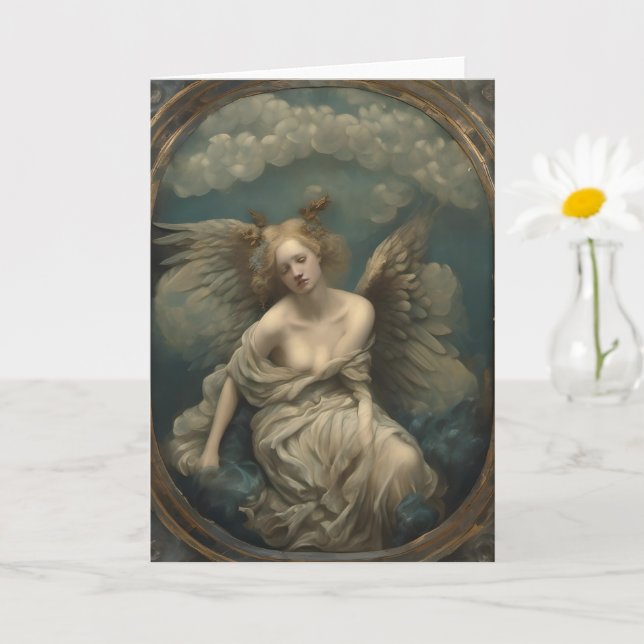 Angel Blank Inside All Occasions Card (Small Plant)