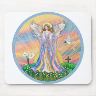 Angel Blessing Mouse Pad