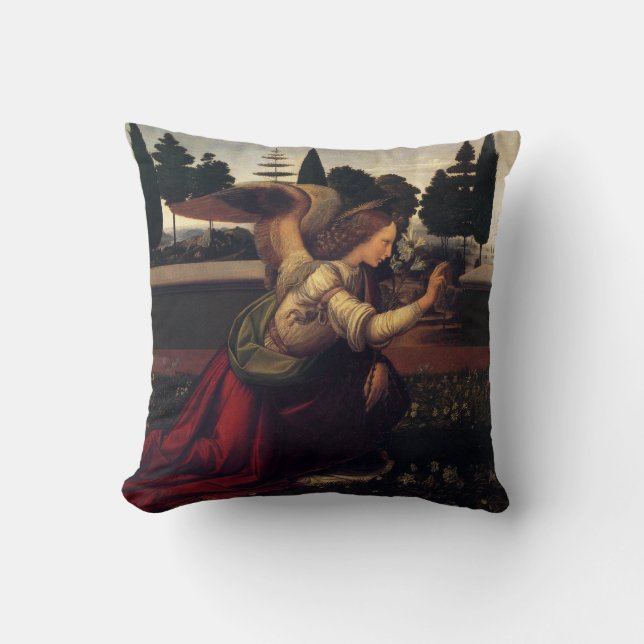 Angel Blessing Pillow - Leonardo Da Vinci (Front)