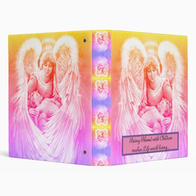 Angel Blessings 3 Ring Binder (Background)