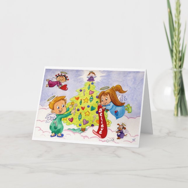 Angel Blessings Holiday Card (Front)