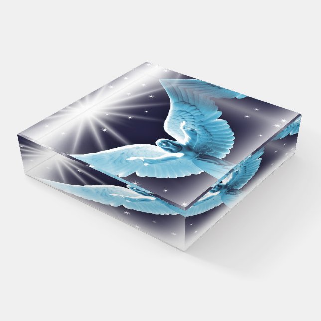 Angel blessings paperweight (Angled)