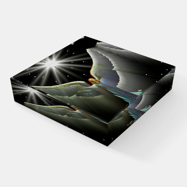 Angel blessings paperweight (Angled)