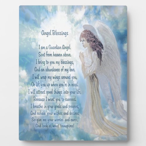 Angel Blessings Plaque