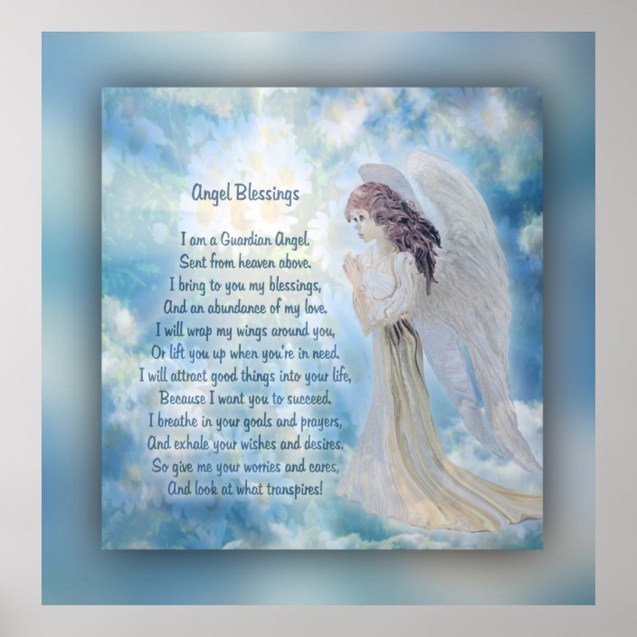 Angel Blessings Poster | Zazzle.com