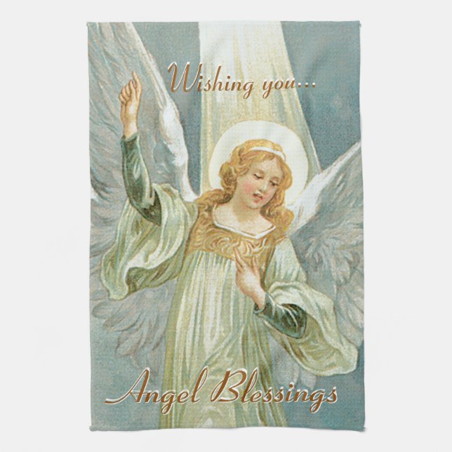 Angel Blessings Towel (Vertical)