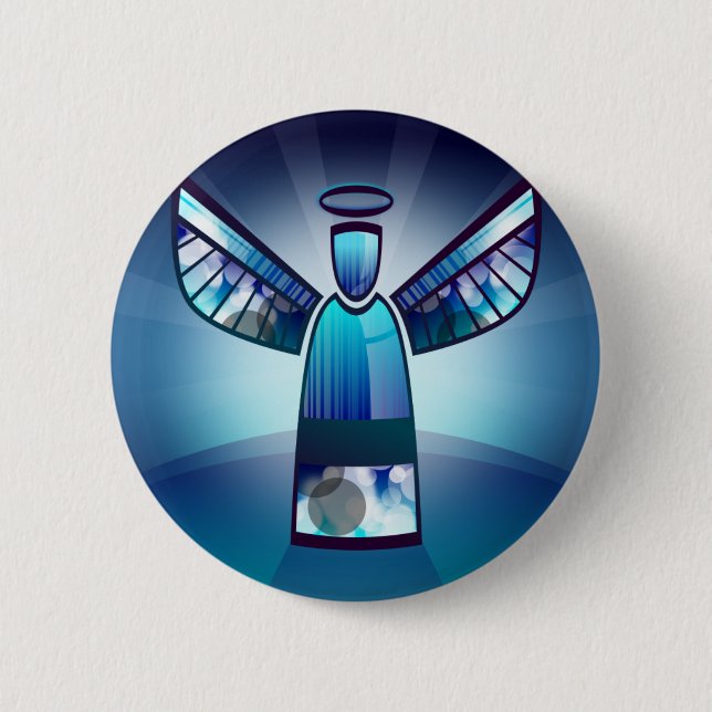 Angel: Blue Angel Pinback Button (Front)