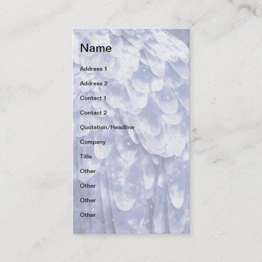 Customizable Angel Blue! Business Cards