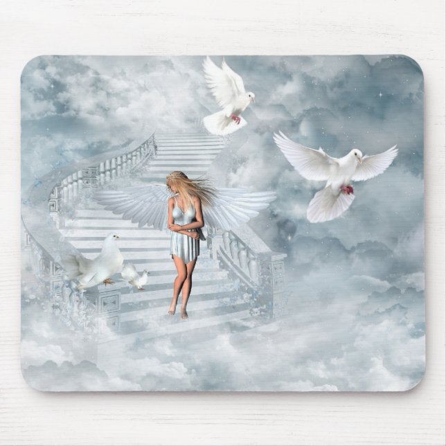 Angel Blue mousepad (Front)