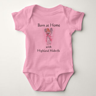 angel, Born at Home with Highland Midwife Baby Bodysuit