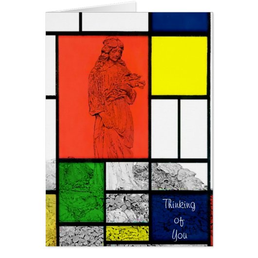 Angel Bouquet Thinking of You Card (Front)