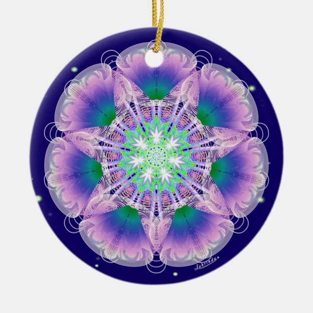 Angel Breath/Awareness Ceramic Ornament (Front)