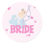 Angel Bride T-shirts and Gifts Classic Round Sticker