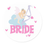 Angel Bride T-shirts and Gifts Classic Round Sticker