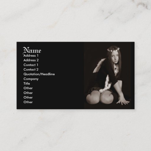 Customizable Angel Business Card Templates