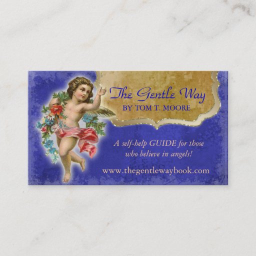 Customizable Angel Business Card Christian Spiritual Blue