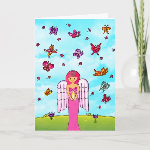 Angel Butterfly Greeting Card