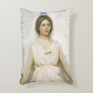 Angel by Abbott Thayer, Vintage Victorian Fine Art Accent Pillow