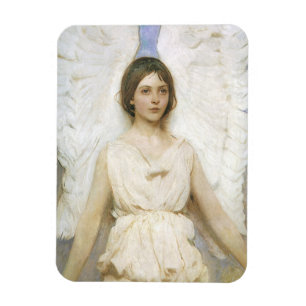 Angel by Abbott Thayer, Vintage Victorian Fine Art Magnet