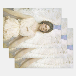 Angel by Abbott Thayer, Vintage Victorian Fine Art Wrapping Paper Sheets