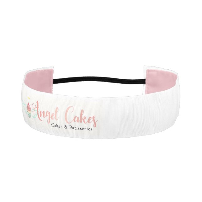 "Angel Cakes, LLC" Non-Slip Headbands (Front)
