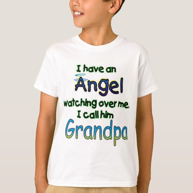 ANGEL CALLED GRANDPA T-Shirt (Front)