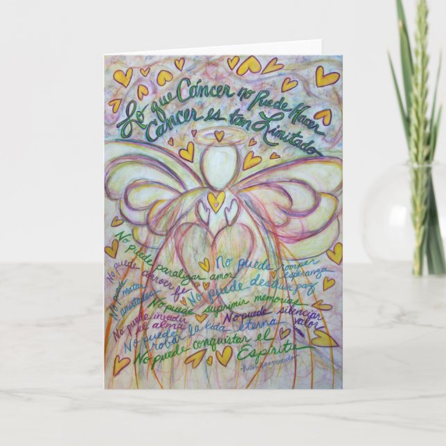Ángel Cáncer No Puede Hacer Note or Greeting Cards (Front)