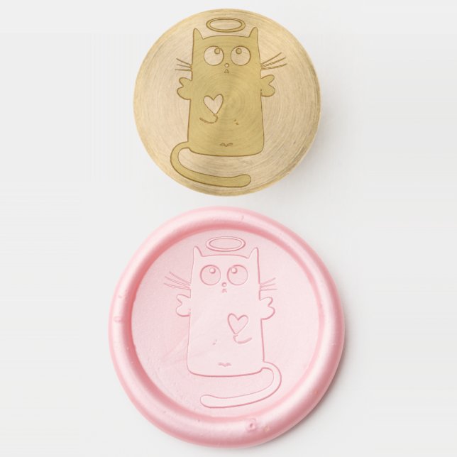angel car wax seal stamp (Stamped)