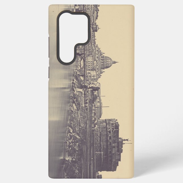 Angel castle and Vatican dome Samsung Galaxy Case (Back)