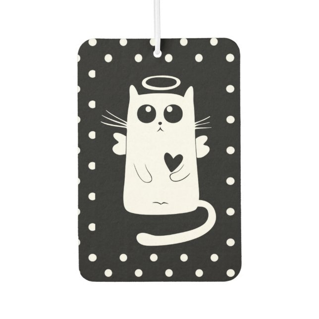 Angel Cat Air Freshener (Front)