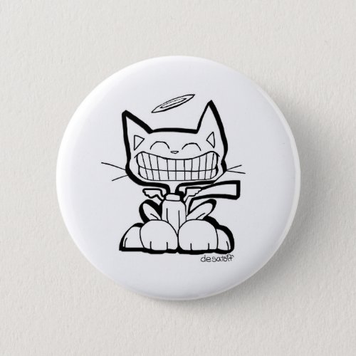 ANGEL CAT button by Chris Desatoff 2_inch