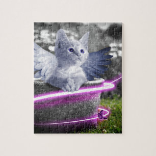 angel cat jigsaw puzzle