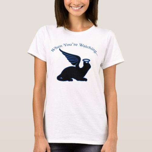 Angel Cat On The Front T_Shirt