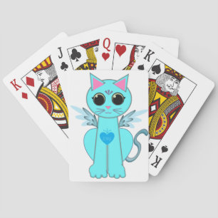Angel cat poker cards