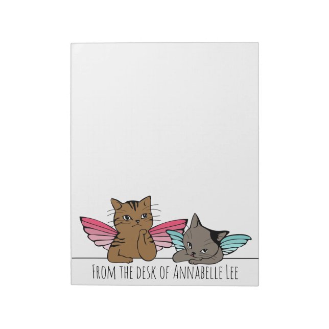 Angel Cats Notepad (Rotated)