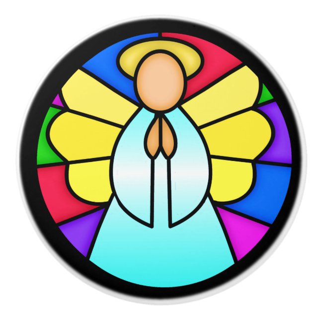 Angel Ceramic Knob (Front)