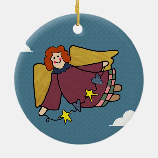 Angel Ceramic Ornament (Back)