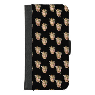 angel cherub black iPhone 8/7 plus wallet case
