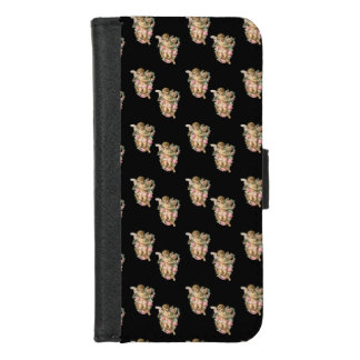 angel cherub black iPhone 8/7 wallet case