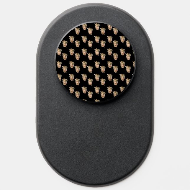 angel cherub black PopSocket (Popsocket)
