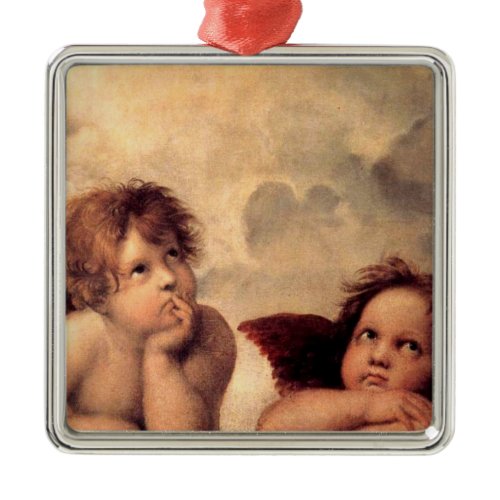 Angel Cherubs Metal Ornament