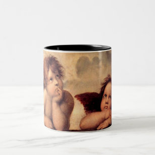 Angel Cherubs Two-Tone Coffee Mug