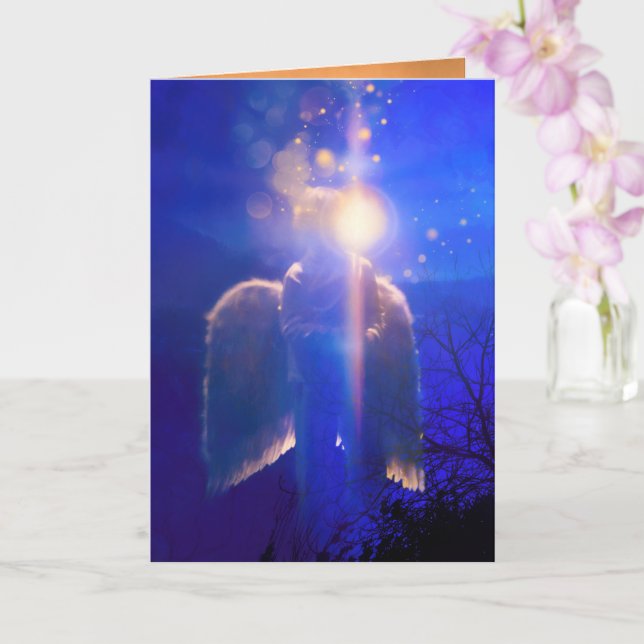 Angel Child "NEVER ALONE" Card (Orchid)