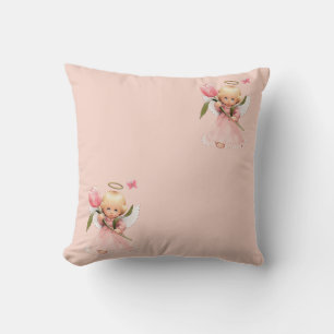 angel child throw pillow