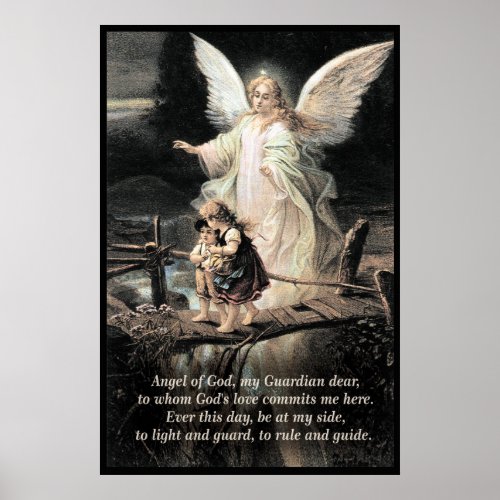 Angel Children Bridge Poem Poster