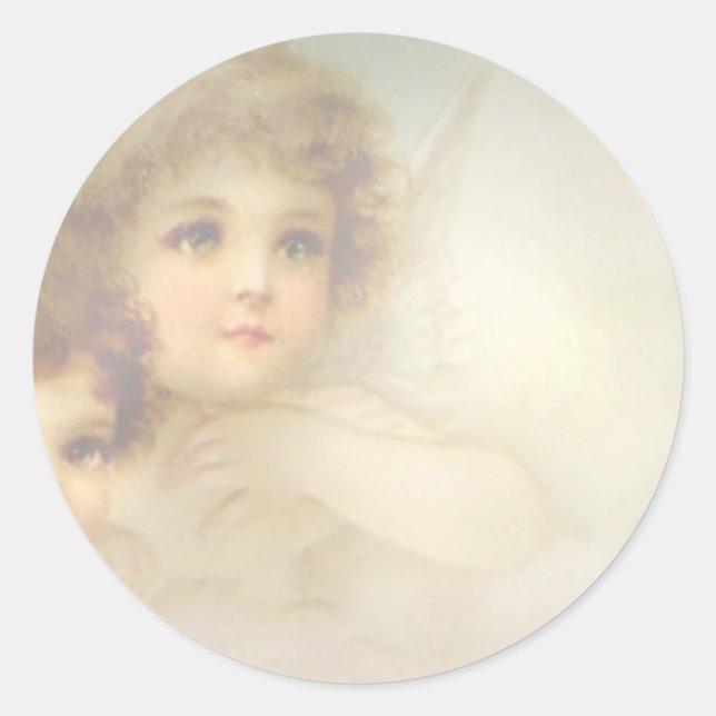 Angel Children Classic Round Sticker (Front)
