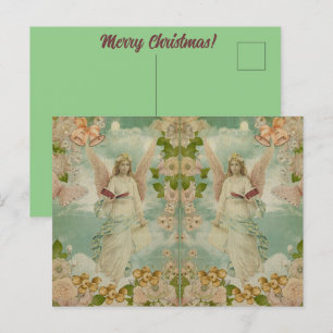 Angel Christmas Bells Postcard
