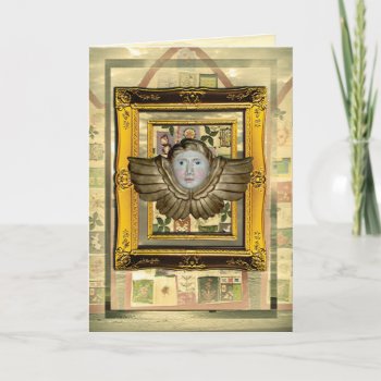 Angel Christmas Card by sequindreams at Zazzle