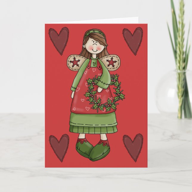 Angel Christmas Card by SRF (Front)