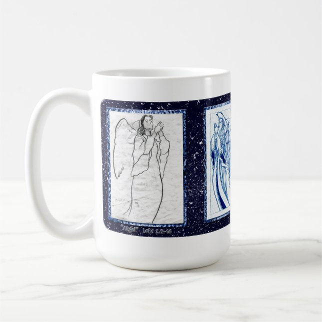 "Angel" Christmas Card Mug (Left)